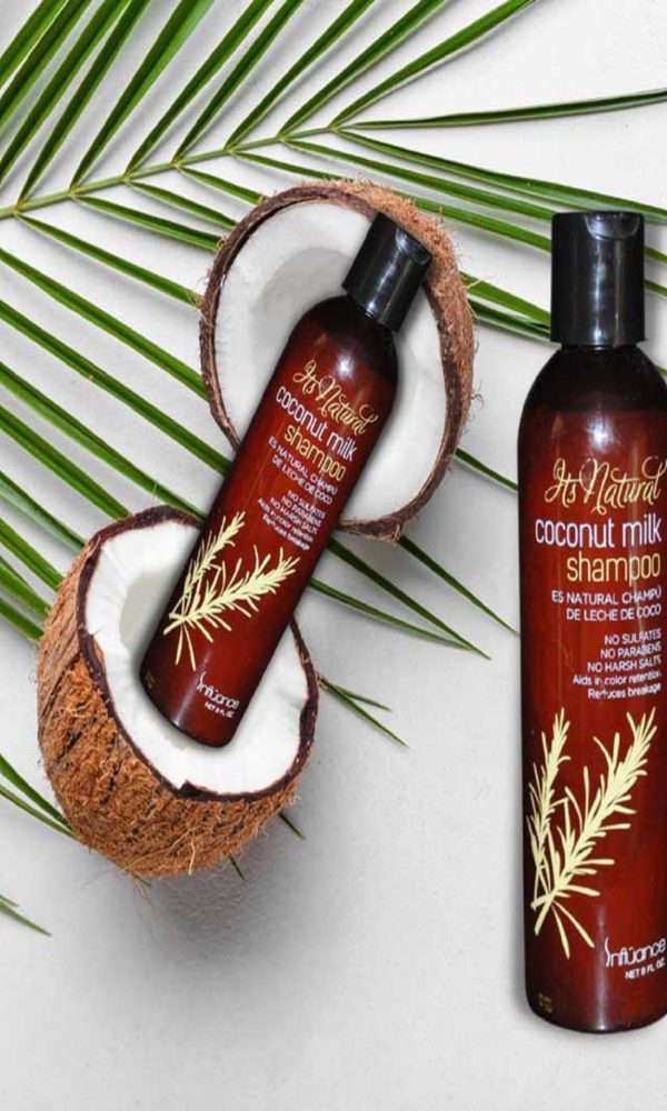Pair Of Influance Natural Coconut Milk Shampoo With Coconut