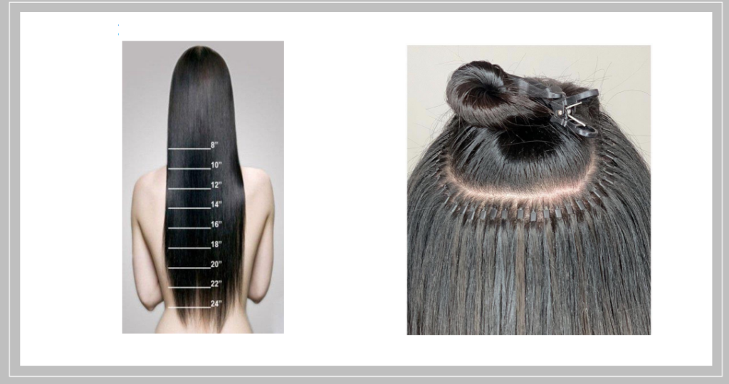 Measurement OF Hair Length And Hair Extension Attached To The Head